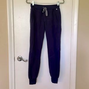 Figs Navy Blue Jogger Scrub Bottoms Women